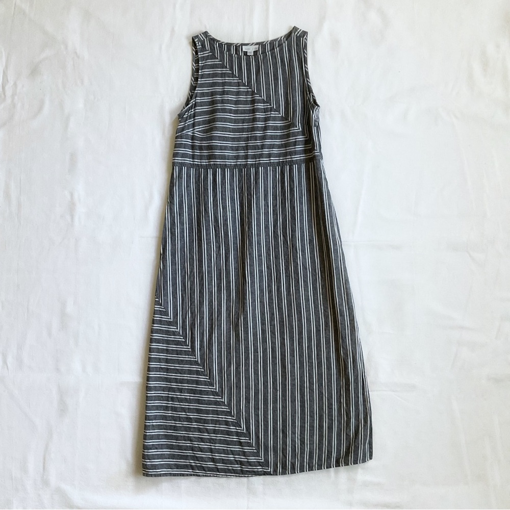 J. Jill Love Linen Striped Maxi Dress